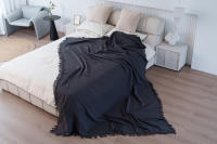 NEW & Almeritex 2000 Colcha Multiusos Sofa, Manta Foulard, Plaid para Cama, Cubresofa Cubrecama Gris - details 4