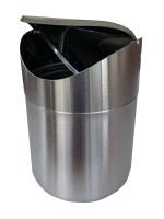 PAPELERA DE SOBREMESA DE ACERO INOXIDABLE BIKAIN 2 LITROS - details 1