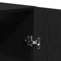 Armario de Pared vidaXL Negro Roble 69,5x34x90 cm Madera Elaborada - details 6