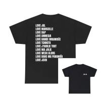 Camiseta De Algodón Para Hombre Y Mujer Camiseta De Manga Corta Estilo Callejero Casual Oversized Moda Prenda Suelta Para Todas Las Estaciones - details 1