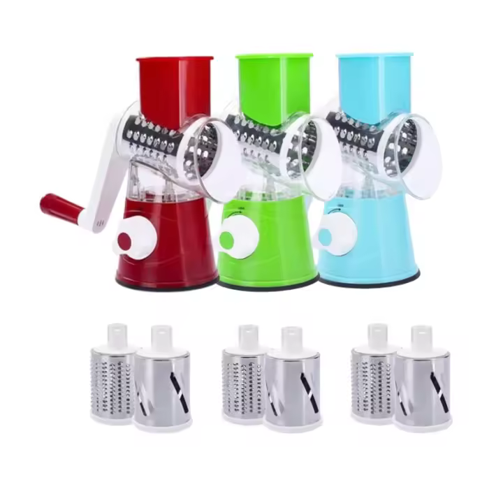 Multifunctional Roller Vegetable Cutter Hand Crank Home Kitchen Shredder Potato Grater - 1