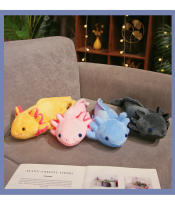 Juguete De Peluche Kawaii 45cm Nuevo Colorido Newt Axolotl Salamandra Falsa Pesca Almohada Larga Dulce Para Niños Regalo - details 0