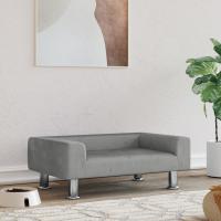 vidaXL Cama para perros de terciopelo 70x45x26,5 cm Color Gris claro,  Gris oscuro,  Marrón y mas - details 0