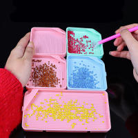 Kit De Accesorios Para Pintura Diamante 3pcs Con Bandeja De Gran Capacidad Y Tapas Claras Herramienta De Arte De Uñas Y Bricolaje Para Bordado Cruzado - details 12