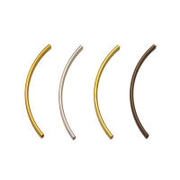 100pcs Lotes De Bolas De Espaciador Curvas Para Pulseras Y Collares DIY Accesorios De Joyería De Cobre Metálico Forma Redonda - details 1