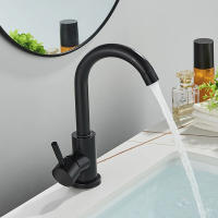 Grifo De Baño De Acero Inoxidable 304 Mezclador De Agua Caliente Y Fría Con Rotación De 360 Grados Monohandle Moderno - details 12