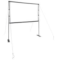 vidaXL Pantalla de proyección con soportes en dimensiones 108'' (16:9)/90'' (16:9)/89'' (1:1) y más | práctico organizador multiusos diseño compacto funcional - details 4