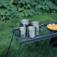 Taza De Camping Plegable Al Aire Libre Con Mango De Acero Inoxidable Para Cerveza Whiskey Café Leche Agua Vaso De Viaje Para Hogar - details 11