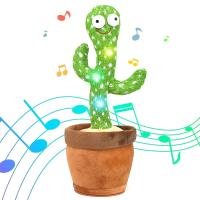 Juguete De Cactus Hablador Recargable Grabable Y Repetible Para Niños Idiomas Inglés Español Árabe Cambiador De Voz Educativo - details 4