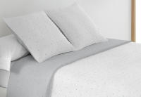 Mommata Colcha Bouti Bordada Reversible Gris Bicolor. - details 2
