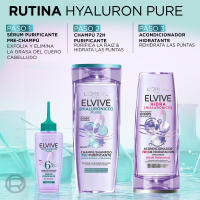 L'Oreal Paris | Rutina Elvive Hidra Hialurónico Champú, Mascarilla, Ecopack, Acondicionador, Serum 72h de Hidratación - details 0