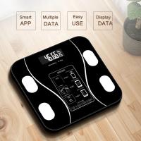 Escala De Peso Digital Inteligente Para Baño Con Análisis De Composición Corporal LED Sin Cable Medidor De Grasa Y Contenido De Agua Material De Vidrio Reforzado Máximo 150KG - details 5
