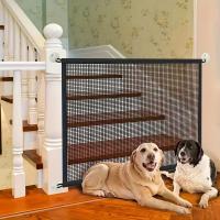 Malla De Seguridad Para Perros Plegable Sin Taladro Protección Interior Para Escaleras Y Entradas De Cocina Con Gancho - details 1