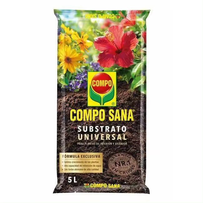 Compo Sana - Sustrato Universal mantillo de Calidad en Paquete de 5litros y 10 litros para todo tipo de plantas interior y exterior - 1