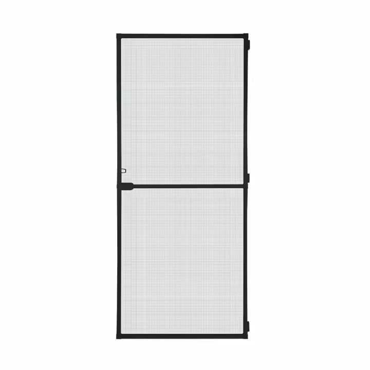 Cortina Mosquitera Schellenberg Puertas Con marco Fibra de Vidrio Negro Aluminio (100 x 210 cm) - 1