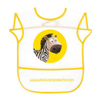 MS bebe -  Pack de 7 baberos para bebé - Pack de 7 Baberos Impermeables para Bebés de 6 a 12 meses | Divertidos estampados surtidos con Animales - details 5