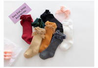 Calcetines De Navidad Para Bebés Niñas Otoño Invierno Big Bow Calcetines Largos Rodilleras Suaves De Algodón Para Niños 0-5 Años - details 1
