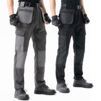 Pantalones De Cargo Para Hombre Resistentes Al Desgaste Con Bolsillos Para Actividades Al Aire Libre Pesca Senderismo Trekking - details 0