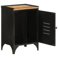 vidaXL Mueble de baño hierro y madera maciza de mango 40x30x60 cm - details 1