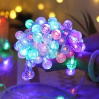 Luces De Bolitas De Burbuja 1pc 10/20/30/40LED Para Fiesta Camping Jardín Patio Decoración De Navidad Fuente De Alimentación Batería Incluida - details 4