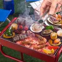 Lixada Tijeras De Titanio Para Barbacoa Herramienta De Cocina Para Camping Y Senderismo Ligera Y Resistente Al Calor - details 15