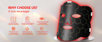 Máscara De Belleza Facial Flexible LED De Silicona Terapia De Luz Roja De Hottoerak Cuidado De La Piel Antiarrugas Blanqueadora Lifting - details 2