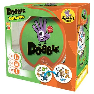 Asmodee Dobble - Juego de Cartas de Símbolos Impermeable para Niños y Adultos - 1