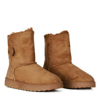 Altamoda Botas Autralianas con Pespuntes para Mujer Calientes Color Camel Nieve - details 3