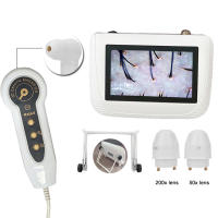Análisis De Piel Portátil 50X/200X Detector De Cabello Y Escalpelo 5 Pulgadas Medidor De Hidratación Y Aceite Recargable Para Cuidado De La Piel - details 11