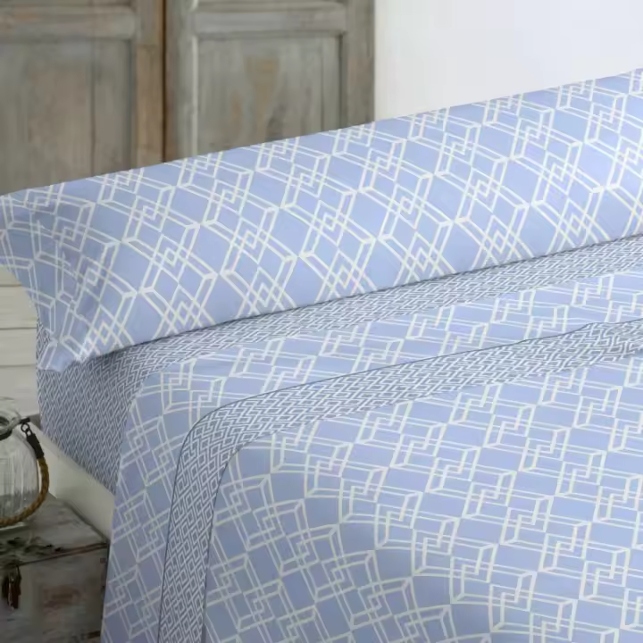 KYTZIAS - Juego de Sábanas para Verano tacto Extrasuave. Juego de cama 3 Piezas Microfibra. Sábanas de Verano de colores. Ropa de cama lisa y suave. Estampados modernos para cama de 90, 105, 135 y 150 cm. - 1