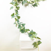 Planta Artificial De Vínculo Colgante 175cm Hojas De Maple Falso Rattan Foliage Ivy Para Decoración De Jardín Bodas Y Hogar - details 7