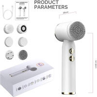 Cepillo De Limpieza Facial Eléctrico Portátil De 6 En 1 Con Silicona Sonic Impermeable Para Limpiar Y Exfoliar Las Porosidades - details 7