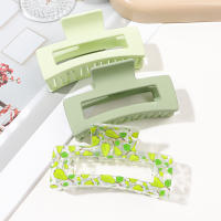 3 Pcs Clip De Pelo Grande Para Mujeres Y Niñas Clips De Cabello Fuerte Mate Cuadrado Para Pelo Grueso O Fino Protección Solar Accesorio De Moda - details 7