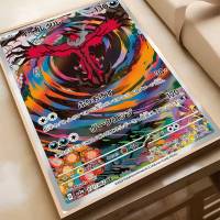 Póster Anime Pokemon MINISO HD Arte Pegatina Para Pared Resistente Al Agua Decoración Aestética Para Sala De Estar Dormitorio Bar - details 10