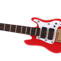 Guitarra Eléctrica De Miniatura Para Muñecas 1:12 Con Música Juguete Musical Decorativo Para Hogar De Muñecas Para Niños - details 9
