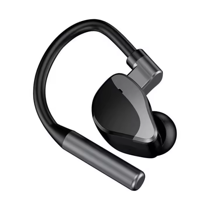 PORCHEDDU Auriculares inalámdricos de Negocios, Cascos HiFi de graves pesos with Control táctil, Bluetooth 5,2, Gancho PARA LA Oreja with Micrófono para juegos - 1