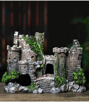 Decoración De Acuario En Forma De Castillo Creativo Adornos De Piedra De Resina Para Jardín Y Hogar D9262 Accesorios Para Acuarios - details 0