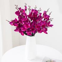 1PC Bouquet De Magnolias Artificiales Para Decoración De Hogar Bodas Navidad Fiestas Fotografía Accesorios Novia - details 3