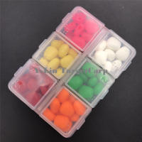 60 Pcs Señuelos De Pesca Para Carpa En Colores Variados Flotantes Artificiales Pop up Bait Caja De Accesorios De Pesca - details 2