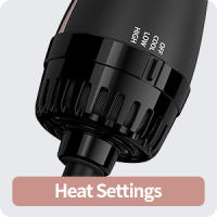 Cepillo de Aire Caliente 4 en 1 Cepillo Secador para el Pelo 3 Temperaturas 2 Velociades Cómodo Agarre Secador Volumizador para Rizar/Alisar el Cabello One-Step Cepillo Calentado Eléctrico - details 6