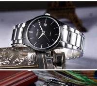 Reloj De Pulsera Masculino CURREN De Moda Simple Con Correa De Acero Inoxidable Resistente Al Agua Calendario Y Estilo De Negocios - details 8