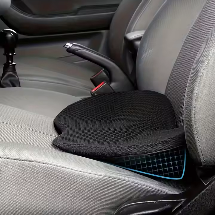 Cojín De Asiento De Coche Universal Para Todas Las Estaciones Almohadilla De Butt Cómodo Soporte Lumbar Dual Verano Frío Pequeño Para Cintura - 1