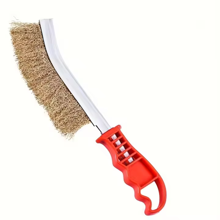 Cepillo De Acero Inoxidable Multiusos Para Limpieza De Cocina Y Barbacoa Con Mango Largo Herramienta Especial Para Eliminar Rusticidad - 1