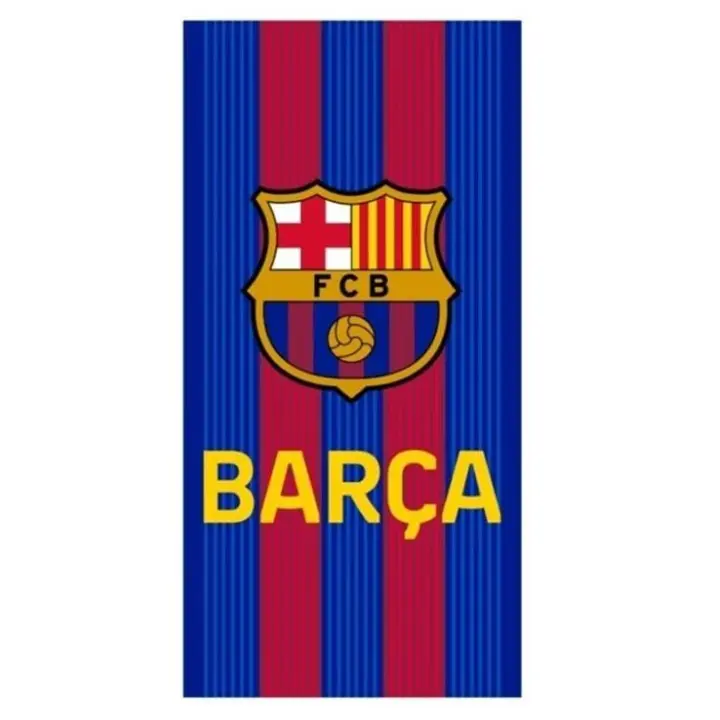 Toalla para Playa Piscina FC Barcelona Oficial 70x140cm infantil de microfibra para niños - 1