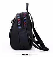 Mochila De Moda Para Mujer Casual Bolso De Hombro Escolar Material Principal Nylon Con Lining De Acrílico Sistema De Porta Cómodo - details 10