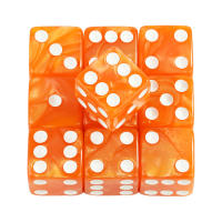 10PCs Dados De Juego De Mármol D6 16MM Cuadrados Corners Acrílico Divertimento Matemático Herramienta De Juego De Azar - details 9