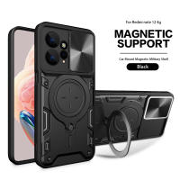 Funda Protectora Magnética Magsafe Para Redmi Note 12 4G 12s Con Anillo Metálico Y Protección De Cámara Cubierta Hybrída Compatible Con Redmi Note12 pro plus - details 10