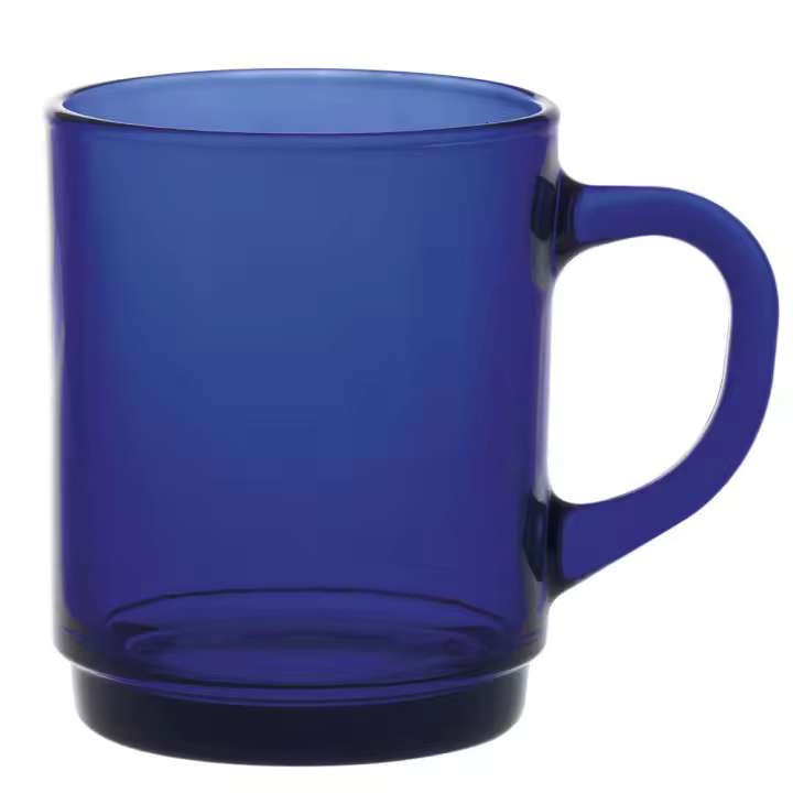 MAXHOME- SET 6 TAZAS DURALEX SAPHIR LYS MUG APILABLE 260CC - 1