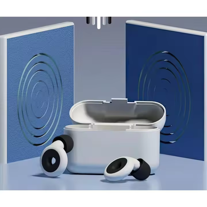 Antifaz para Dormir con Tapones Cómodos de Silicona Suaves para el Ruido: Descanso Profundo y Tranquilo, Bloqueo de Luz y Ruido, Set Completo Noches Relajantes DICACA NATURE. - 1