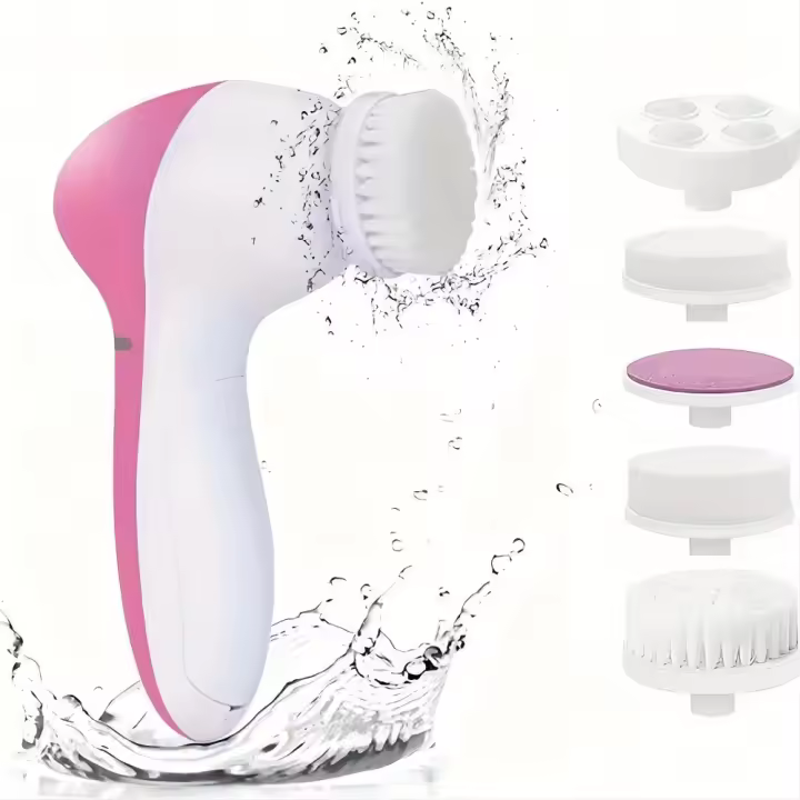 Limpieza Facial Eléctrica 5-en-1 Profunda Y Suave Para Piel Radiante Recargable Con Masaje Versátil Para Cuidado Diario - 1